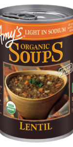 Amy’s Kitchen Low Sodium Lentil Soup (12×14.5 Oz)