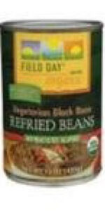 Field Day Vegetarian Black Refried Beans (12×15 Oz)