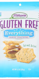 Milton’s Gluten Free Baked Crackers Everything (12×4.5 OZ)