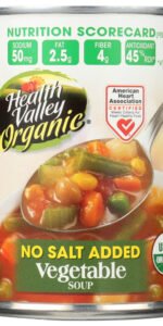 Health Valley vegetable Soup No Salt (12×15 Oz)