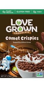 Love Grown Chocolate Comet CrispiesL (6×9.5 OZ)