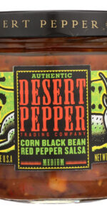 Desert Pepper Corn Black Bean Roasted Pepper Salsa (6×16 Oz)